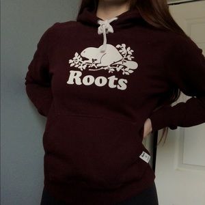 Burgundy Roots hoodie